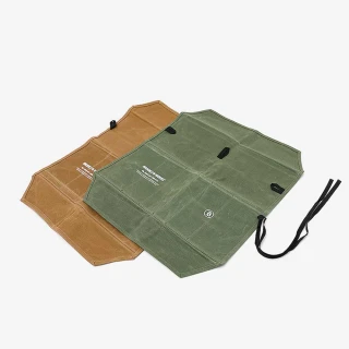 【BROOKLYN WORKS】露營刀具袋 橄欖綠&棕色(多用途使用 營釘收納袋 刀叉收納袋 輕便攜帶)