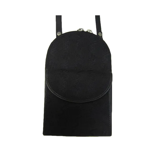 【SNOW.bagshop】真皮 斜側包皮夾包小容量(真皮包包 主袋可5.5吋手機100%牛皮+防水緹花布