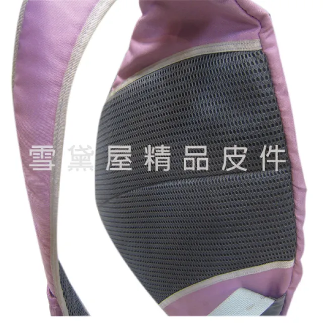 【ELLE】雙11 單肩後背中大容量可A4資夾(加強護肩護背透氣超輕量進口防水包 尼龍布材質胸前釦輕