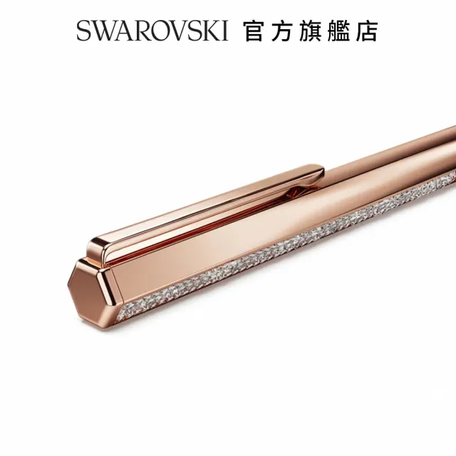 【SWAROVSKI 官方直營】Crystal Shimmer 圓珠筆 玫瑰金色調 玫瑰金色潤飾