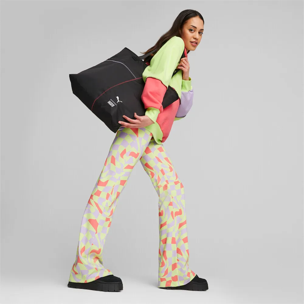 【PUMA】包包 手提包 肩背包 女 男 中性款 TRP系列購物袋 運動 休閒 黑色(07970301)