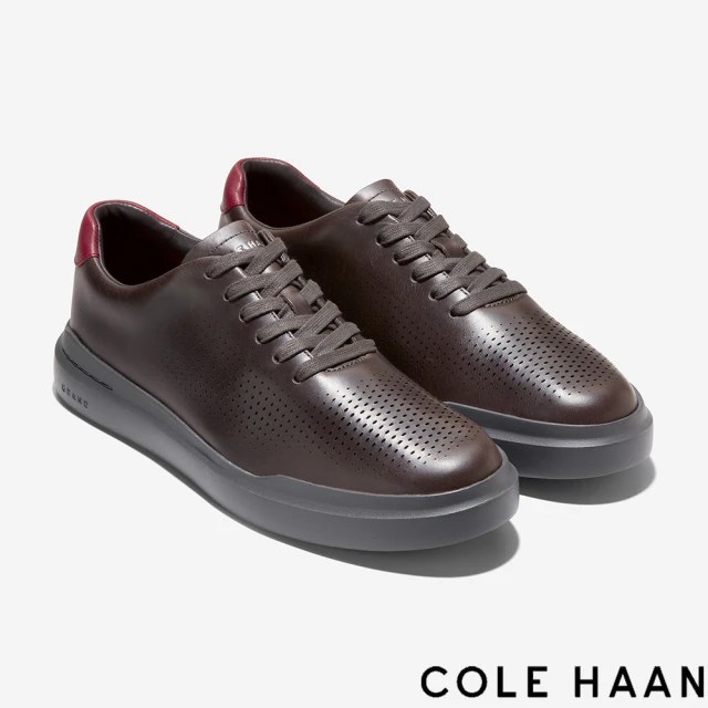 Cole Haan GP RALLY LASER CUT SNEAKER 真皮休閒運動鞋(石磨咖啡-C36348)