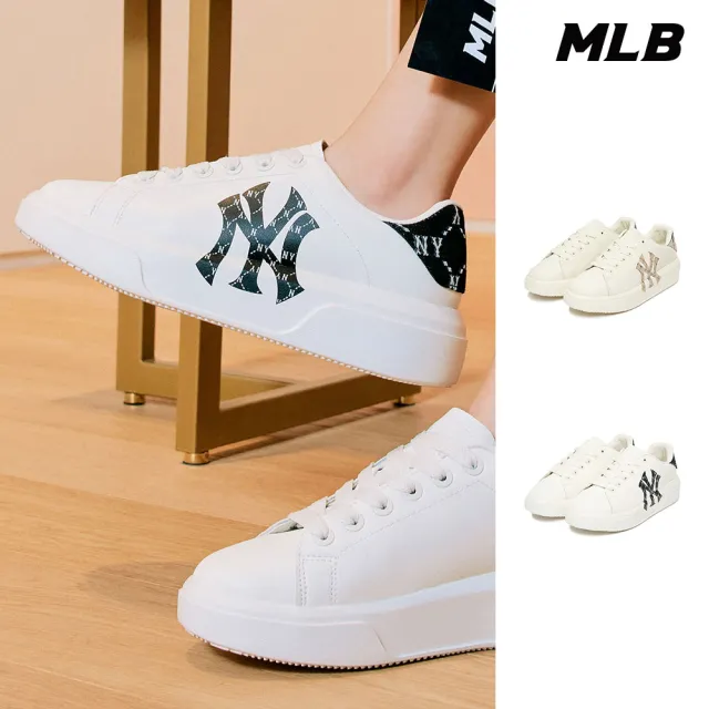 【MLB】MONOGRAM老爹鞋 Chunky Classic系列 紐約洋基隊(3ASXAM82N-兩色任選)