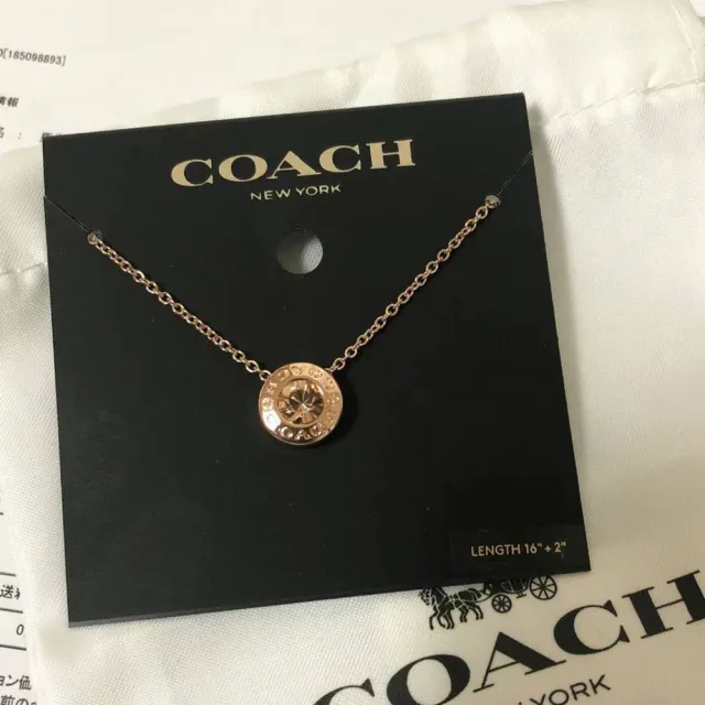 【COACH】coach 單顆美鑽玫瑰金禮盒組(母親節)