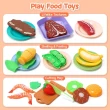 【CuteStone】兒童仿真廚具與切切樂益智玩具42件套裝組合