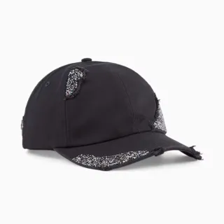 【PUMA】帽子 老帽 棒球帽 女 Swarovski系列 運動 休閒 黑色(02494201)
