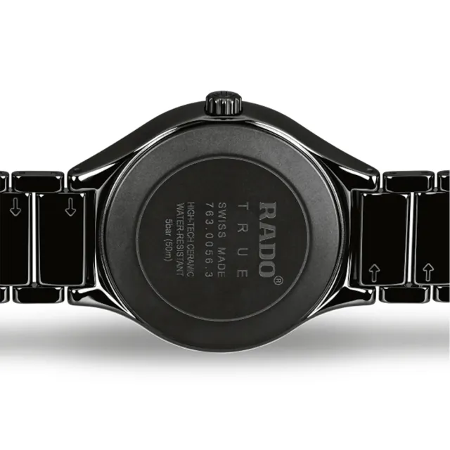 【Rado 雷達表】真我系列陶瓷機械錶-黑/40mm R03(R27056162)