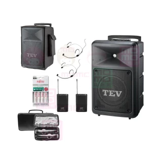 【TEV】TA-5080 配2頭戴式 無線麥克風(8吋 220W無線擴音機 藍芽5.0/USB/SD)