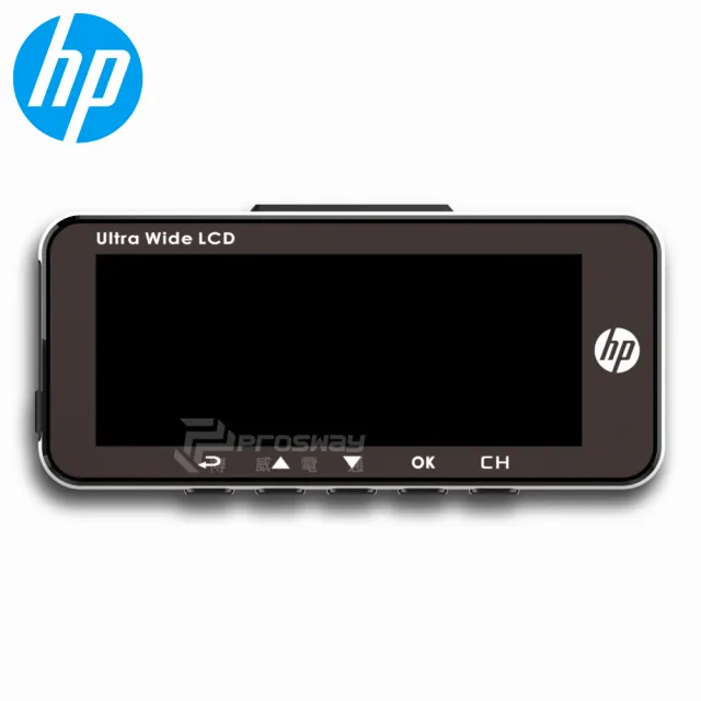 【HP 惠普】U818X 2K 升級款 前後雙錄型 汽車行車記錄器(贈64G記憶卡)