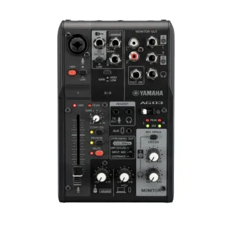 【Yamaha 山葉音樂】AG03 mk2 專業 USB 錄音介面 混音器 黑 / 白色款