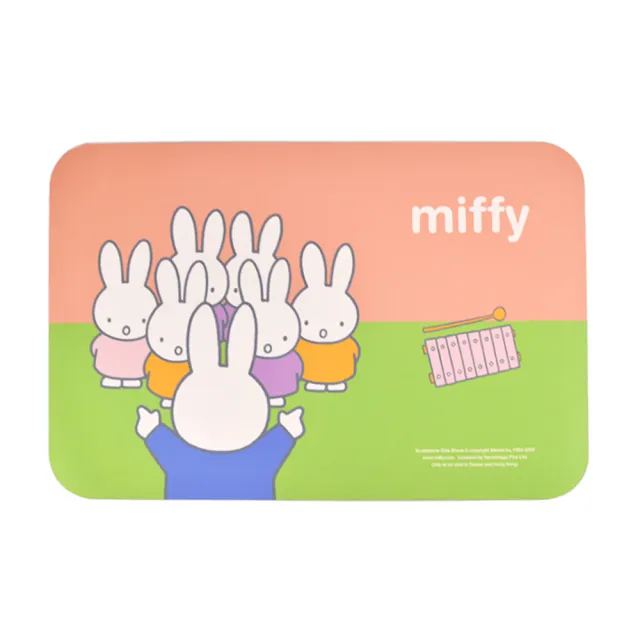 【Miffy 米飛】10秒頂吸 軟式珪藻土吸水地墊 交換禮物(60x40cm)