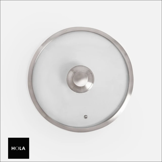 【HOLA】米雅可 典雅304不銹鋼玻璃鍋蓋30cm