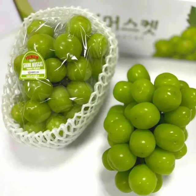 【RealShop】韓國空運原裝麝香葡萄700-800g±10%x1串(單串禮盒 真食材本舖)