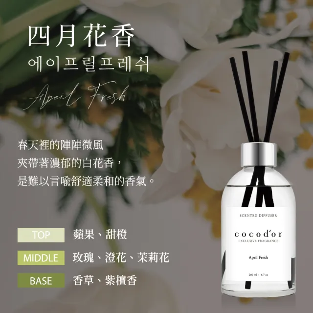 【cocodor】WHITE LABEL系列擴香瓶200ml 原廠直營