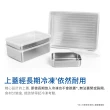 【JVR】可冷凍好堆疊不鏽鋼保鮮盒(長方2100ml)