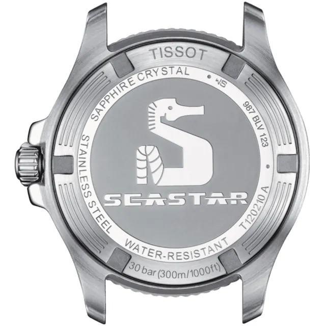 【TISSOT 天梭】官方授權 SEASTAR 1000 海星 300米防水時尚腕錶-36mm    母親節(T1202102205100)