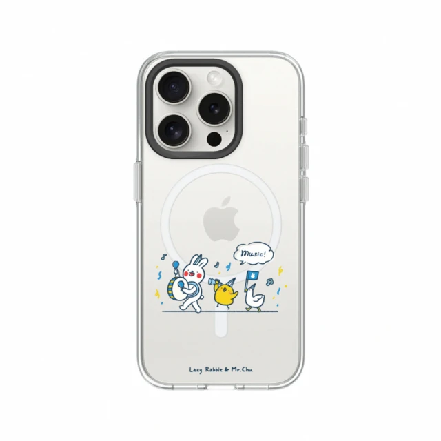 RHINOSHIELD 犀牛盾RHINOSHIELD 犀牛盾 iPhone 14系列 Clear MagSafe兼容 磁吸透明手機殼/music!(懶散兔與啾先生)