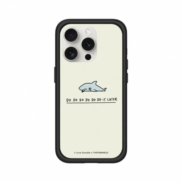 【RHINOSHIELD 犀牛盾】iPhone 14/Plus/Pro/Max Mod NX MagSafe兼容 手機殼/鯊魚(I Love Doodle)