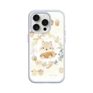 【RHINOSHIELD 犀牛盾】iPhone 14/Plus/Pro/Max SolidSuit MagSafe兼容 磁吸手機殼/松果與小松鼠(涼丰系列)