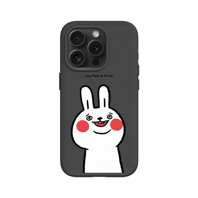 【RHINOSHIELD 犀牛盾】iPhone 14/Plus/Pro/Max SolidSuit MagSafe兼容 磁吸手機殼/傻笑(懶散兔與啾先生)