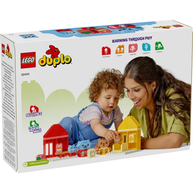 【LEGO 樂高】得寶系列 10414 每日活動：吃飯和睡覺時間(學齡前玩具 幼兒積木)