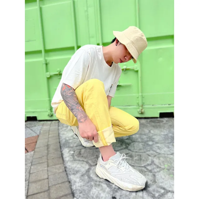 【LEVIS】Fresh夏日水果吧系列 男款 排釦直筒牛仔褲/純天然植物染色工藝 熱賣單品 00501-3296