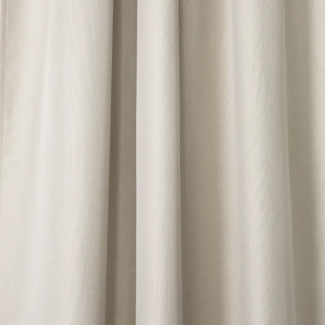 【HOLA】經典素色日本仿麻全遮光落地窗簾230x270 米