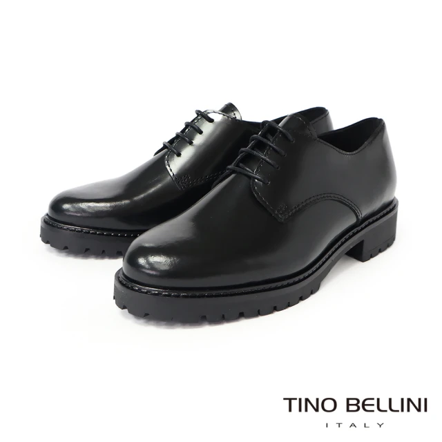 TINO BELLINI 貝里尼TINO BELLINI 貝里尼 義大利進口厚底德比鞋FYCT031-1(黑色)
