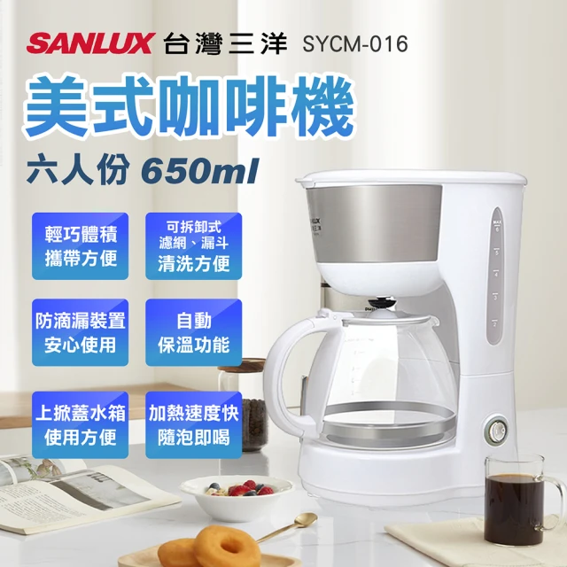 SANYO 三洋 650ml 六人份美式咖啡機(SYCM-0