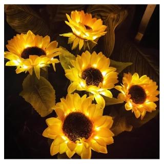 【KINYO】太陽能LED庭園燈系列-仿真火炬式光感應開/關-2入組(GL-6031)