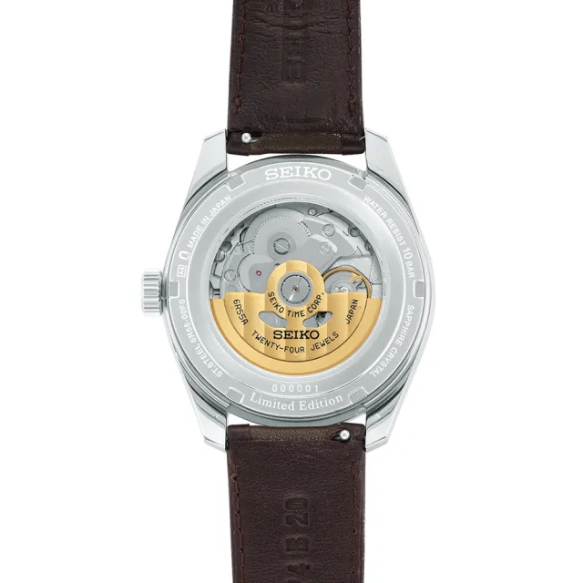 【SEIKO 精工】PRESAGE 新銳系列 製錶110週年 麻葉圖騰 機械腕錶 母親節 禮物  SK042(SPB413J1/6R55-00F0S)
