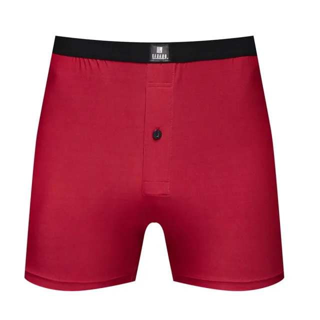 【Mr. DADADO】黑標系列 M-3L寬鬆中腰四角男內褲 超細纖維-GK9247RB(紳士紅)
