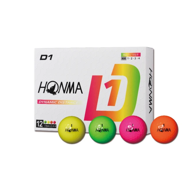 HONMA 本間高爾夫 GOLF BALL NEW D1 兩