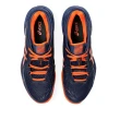 【asics 亞瑟士】COURT FF 3 CLAY 男款 網球鞋 一般楦 紅土鞋底(1041A371-401 藍橘 澳網配色 頂級款全能型)