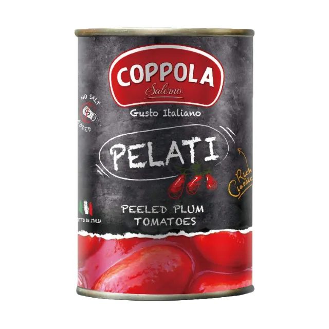 【Coppola】天然無加鹽去皮整粒番茄 400gx3罐