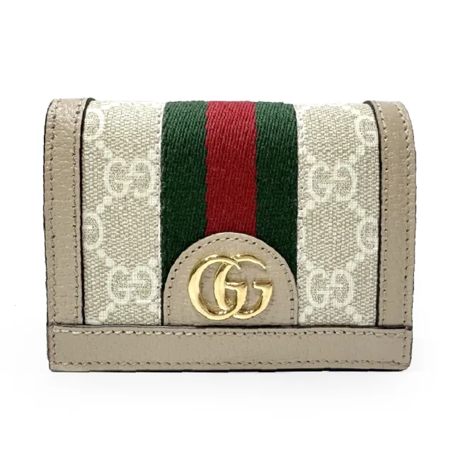 【GUCCI 古馳】523155 經典Ophidia系列GG卡夾/零錢包短夾(多色可選)