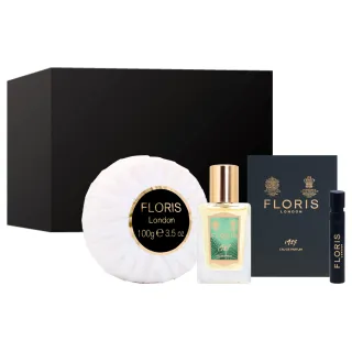 【FLORIS】御藏系列3件禮盒組 - 1927 香水14ml+針管香水2ml+沐浴皂100g(專櫃公司貨)
