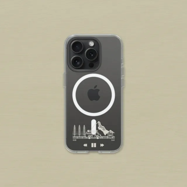 【RHINOSHIELD 犀牛盾】iPhone 12系列 Clear MagSafe兼容 磁吸透明手機殼/在路上(獨家設計系列)