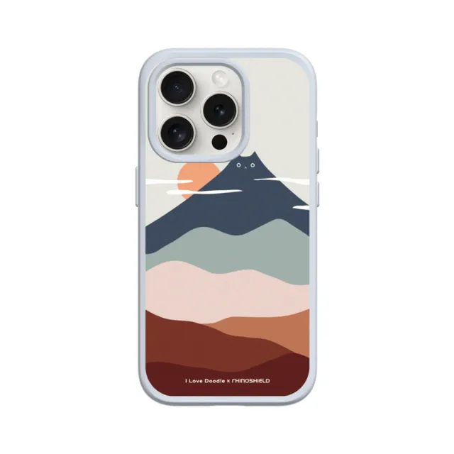 【RHINOSHIELD 犀牛盾】iPhone 11/Pro/Pro Max SolidSuit背蓋手機殼/貓咪山(I Love Doodle)