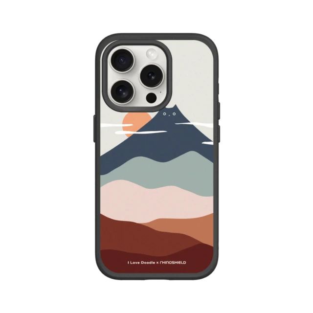 RHINOSHIELD 犀牛盾 iPhone 12 mini/Pro/Max SolidSuit背蓋手機殼/貓咪山(I Love Doodle)