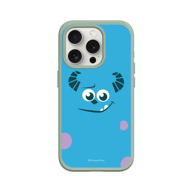 【RHINOSHIELD 犀牛盾】iPhone 13 mini/Pro/Max SolidSuit背蓋手機殼/怪獸電力公司-大臉毛怪(迪士尼)