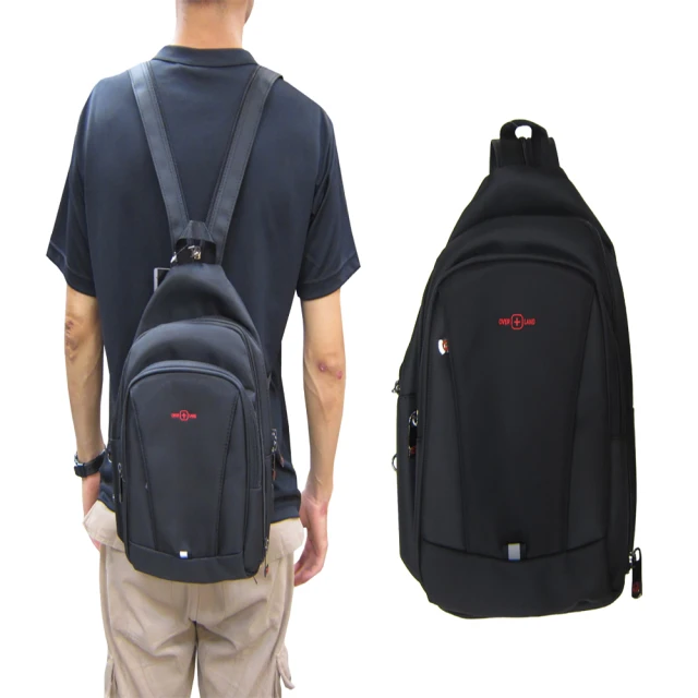 OverLandOverLand 胸前包中容量主袋+外袋共四層防水尼龍布360度加大單左右雙肩背