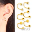 【福西珠寶】黃金鎖珠耳環 金珠轉珠耳環 多選(金重0.42錢+-0.05錢)