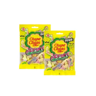 【Chupa Chups 加倍佳】壁虎造型―酸甜軟糖90g/袋 x2袋(新包裝)