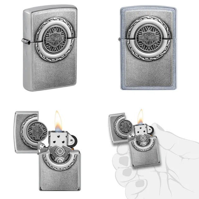 【Zippo】Harley-Davidson哈雷輪胎防風打火機(美國防風打火機)