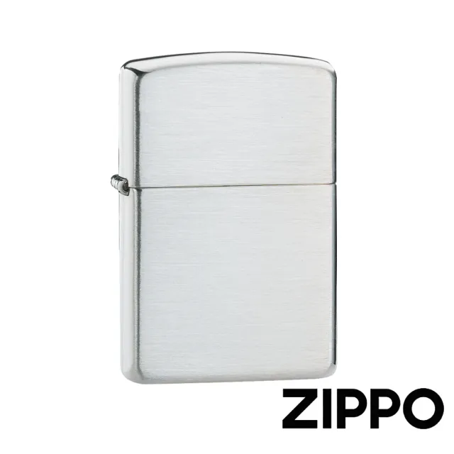 Zippo 高級拉絲純銀-加厚版-防風打火機(美國防風打火機)