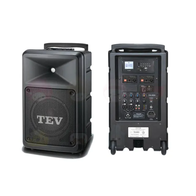 【TEV】TA-6900 配2領夾式+2頭戴式 無線麥克風(8吋180W移動式無線擴音機/無DC/無USB)