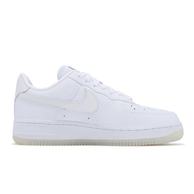 【NIKE 耐吉】休閒鞋 Wmns Air Force 1 07 LX 女鞋 白 皮革 紫外線變色 AF1 經典(FZ5531-111)