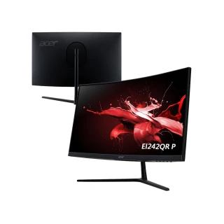 【Acer 宏碁】A福利品 EI242QR P 24型 VA 165Hz 曲面電競螢幕(1200R/FreeSync)