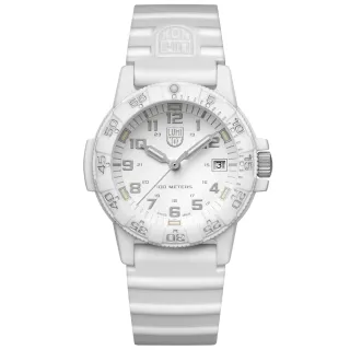 【LUMINOX 雷明時】SEA TURTLE 0300海龜系列腕錶 瑞士錶(白x灰時標39mm)